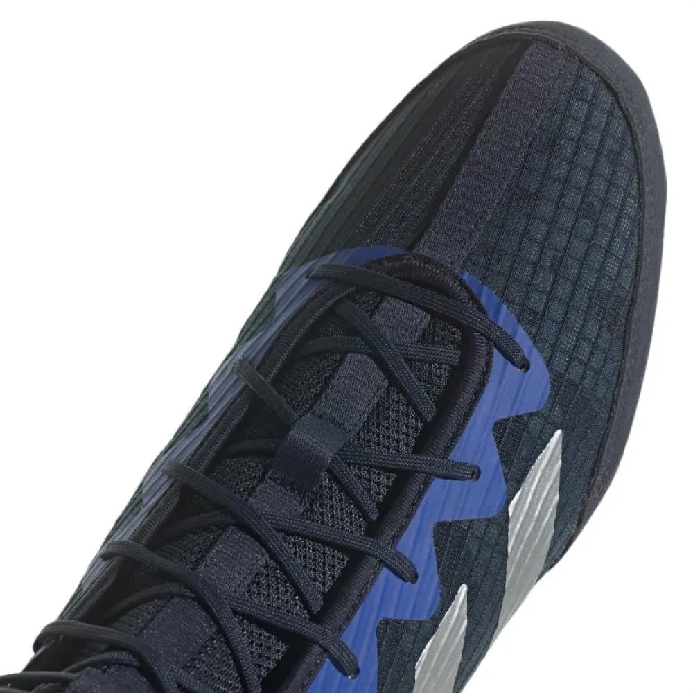 Adidas Box Hog 4 Boxing Boots - Navy Blue/Red