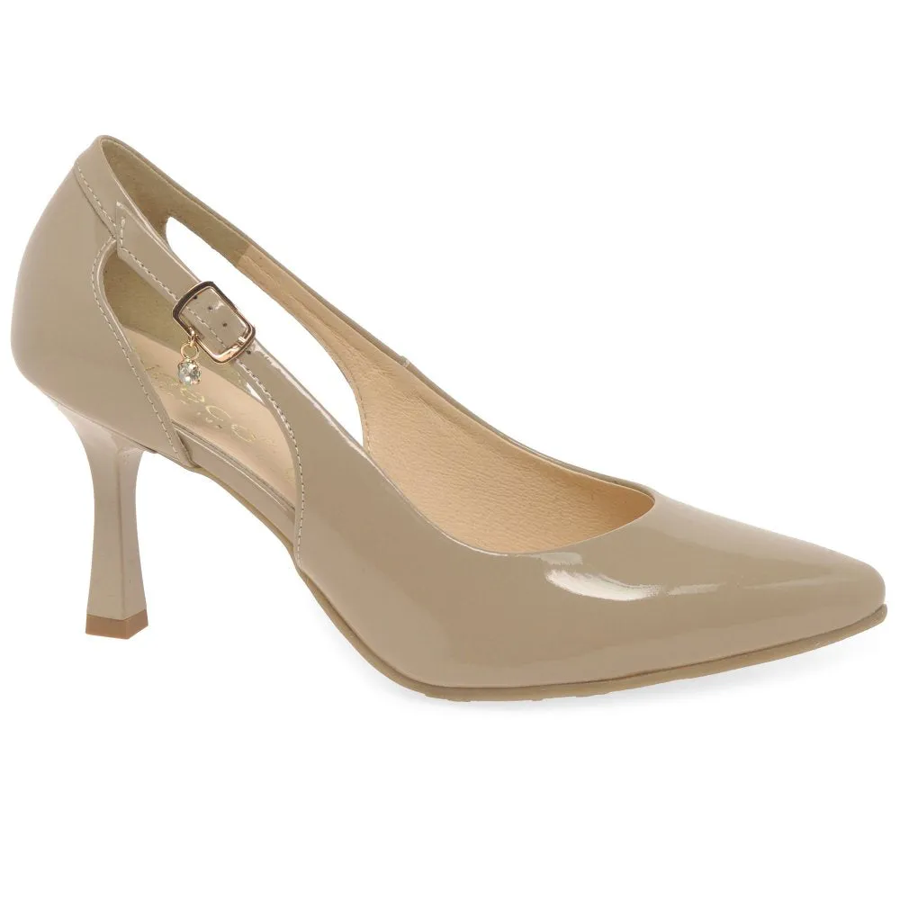 Bioeco Occasion Wear Classic Court Shoe 4079-1887 BEIGE PATENT