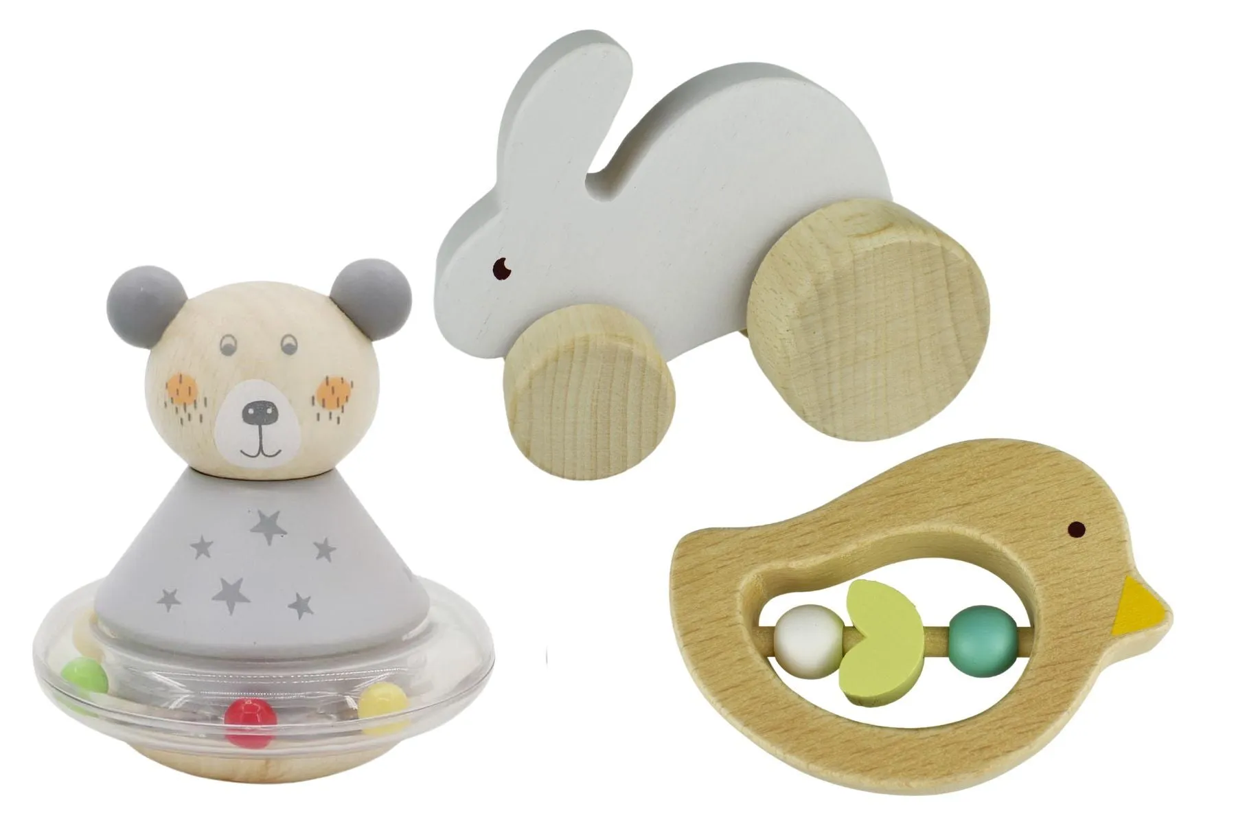 CALM & BREEZY - BABY GIFT SET BUNNY BIRD BEAR