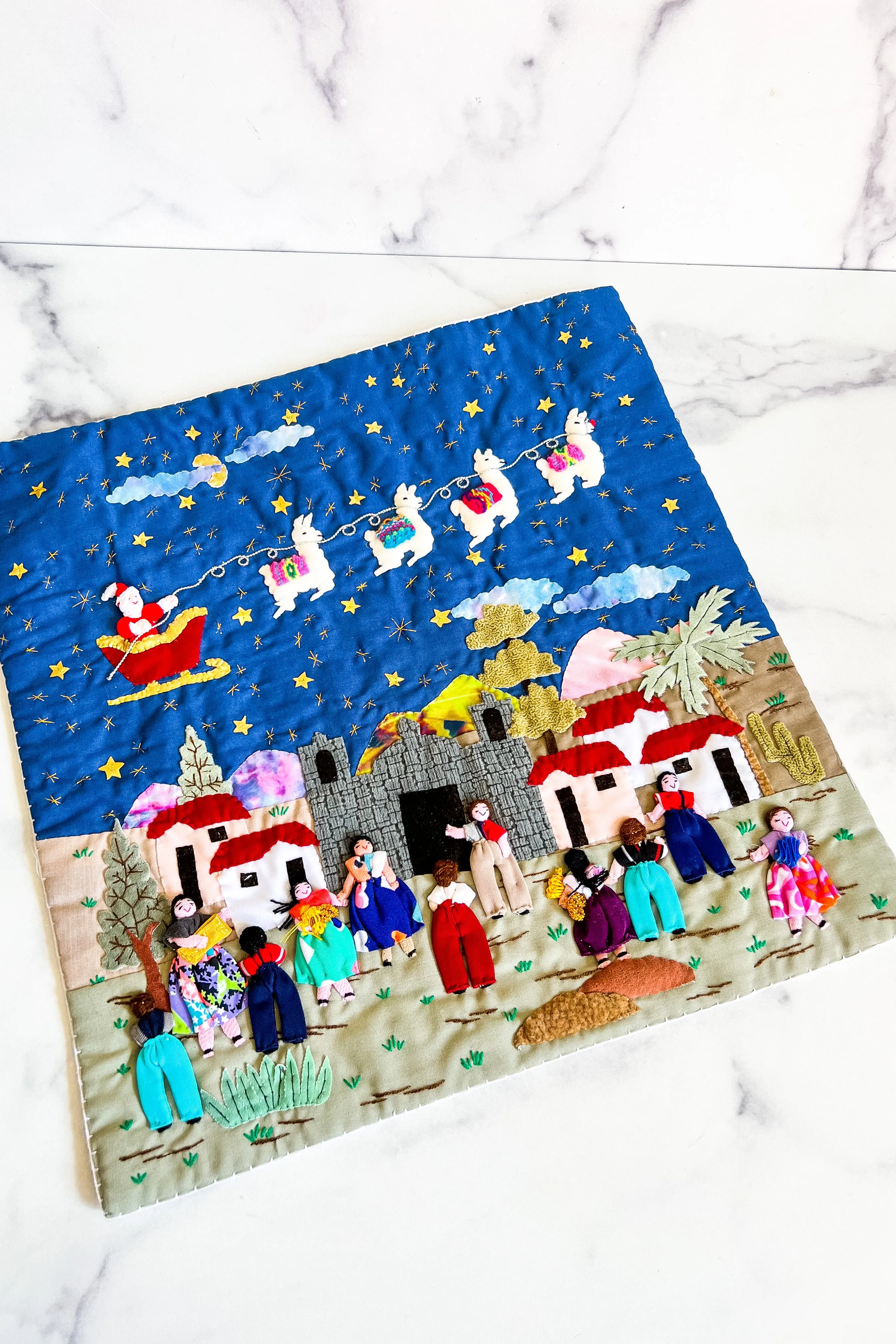 Christmas Fabric Art