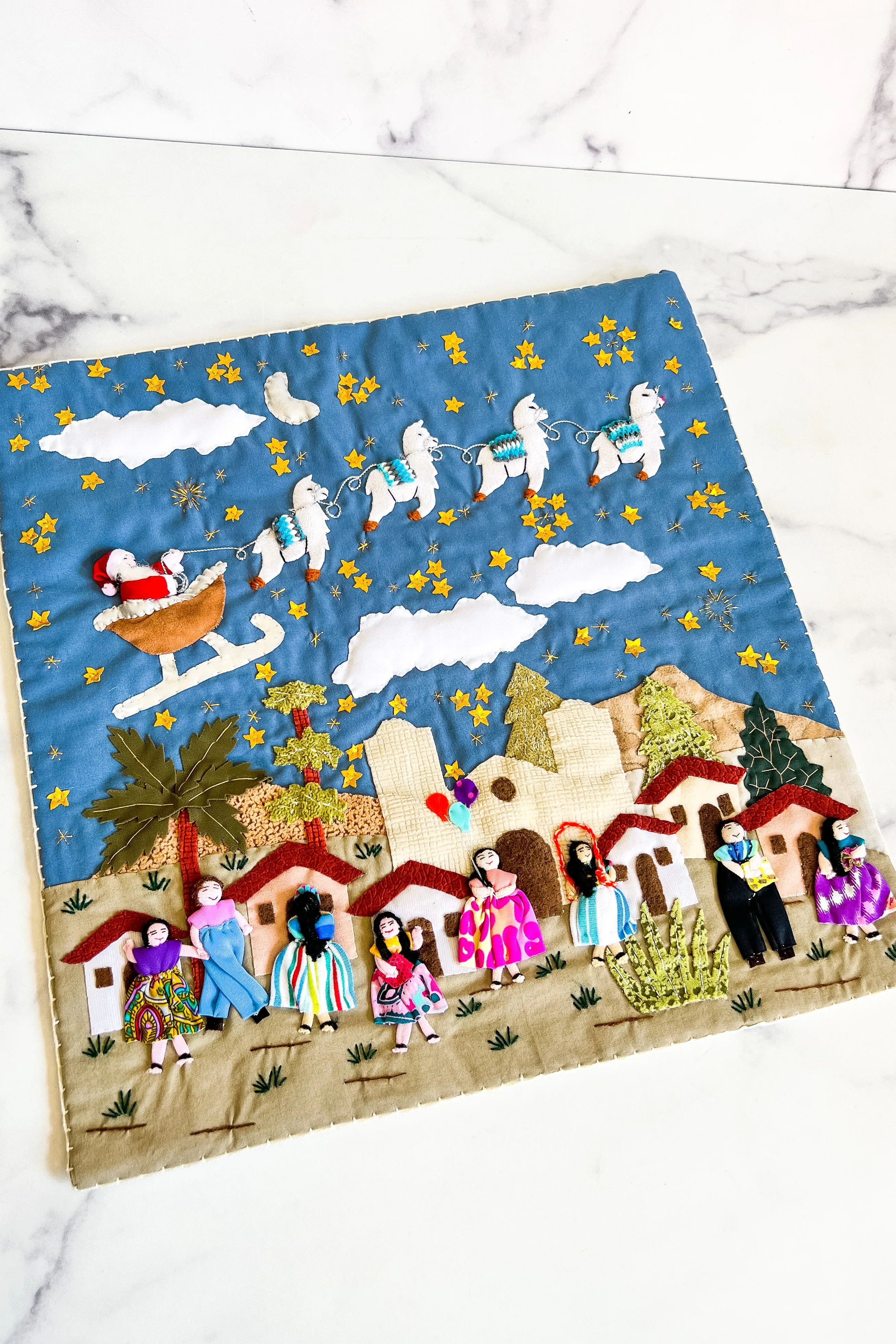 Christmas Fabric Art