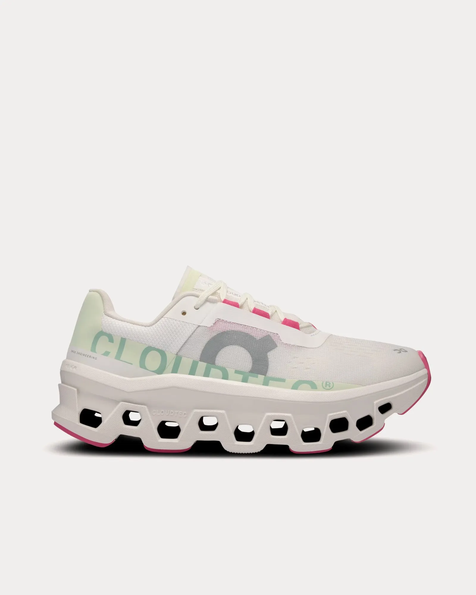 Cloudmonster White / Asphalt Running Shoes