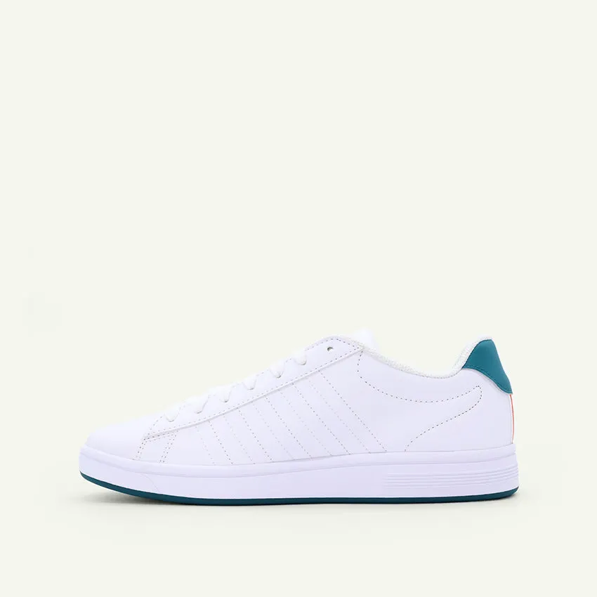 Court Shield Men's Shoes - White/Scarlet Ibis/Deep Lake
