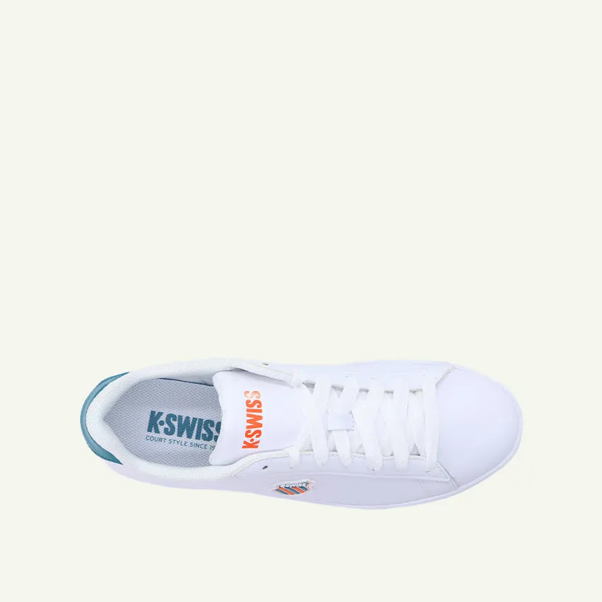 Court Shield Men's Shoes - White/Scarlet Ibis/Deep Lake