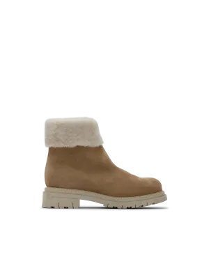 Dafna Shearling-Lined Suede Boots