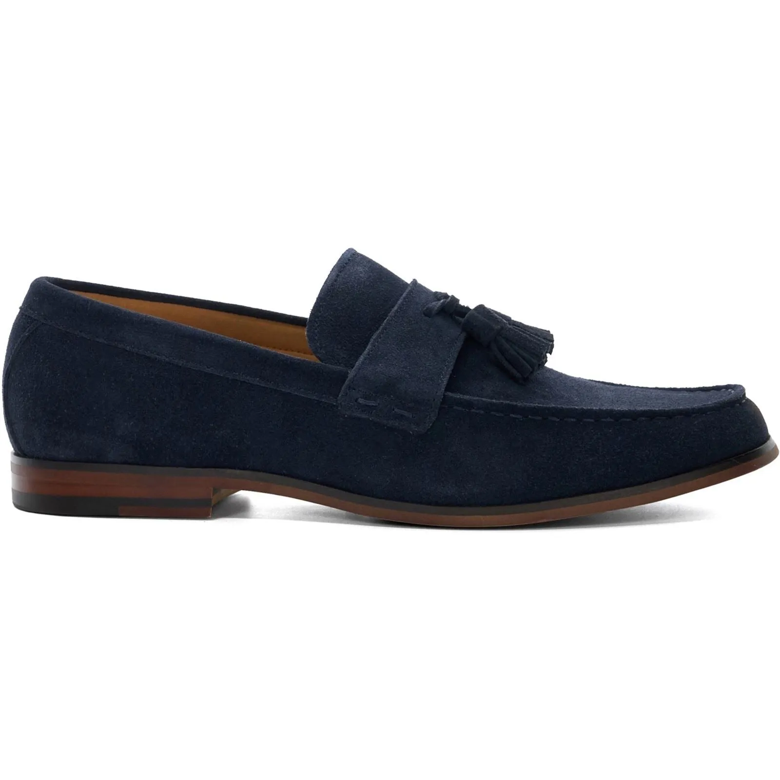 Dune Blaikes Suede Men's Navy Loafers