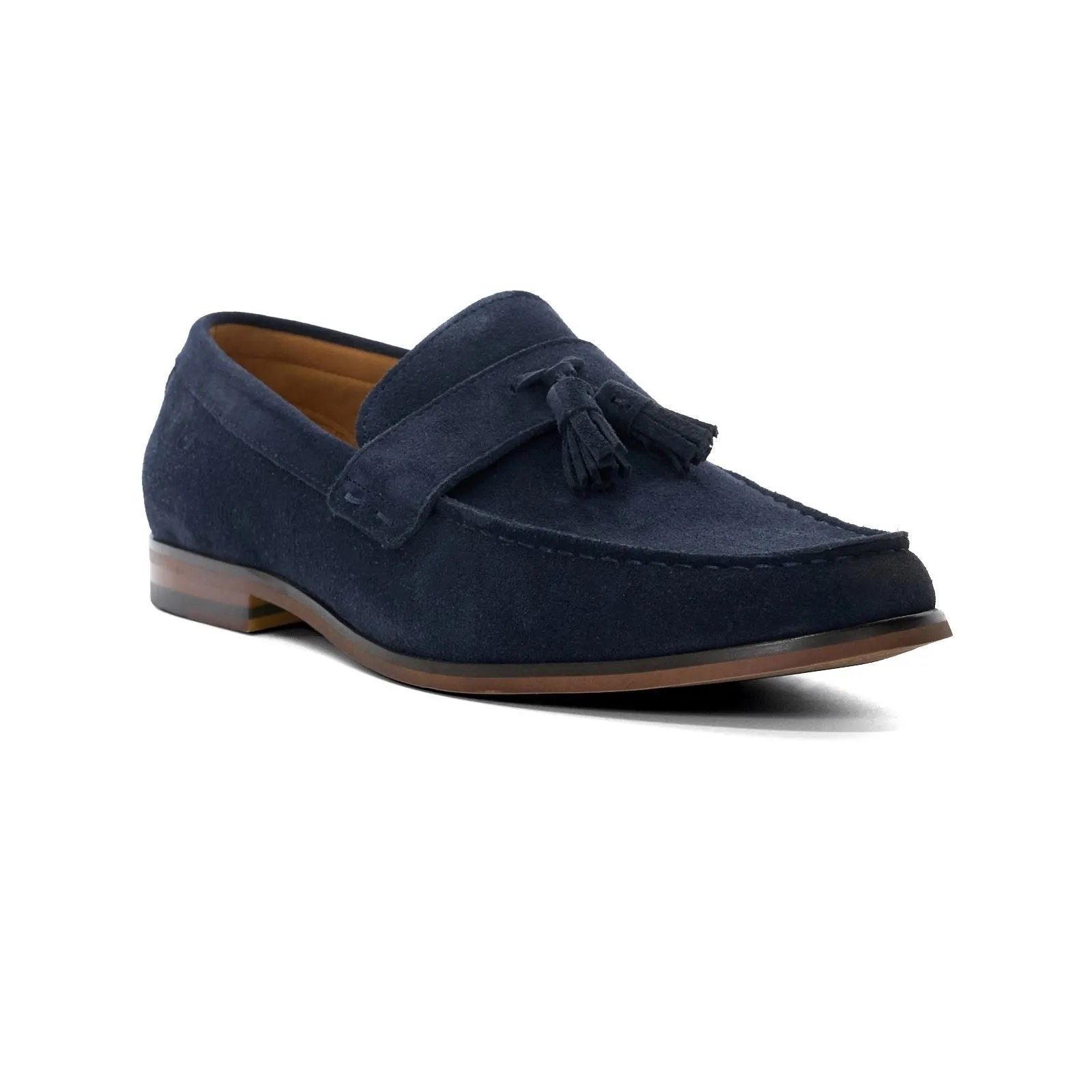 Dune Blaikes Suede Men's Navy Loafers