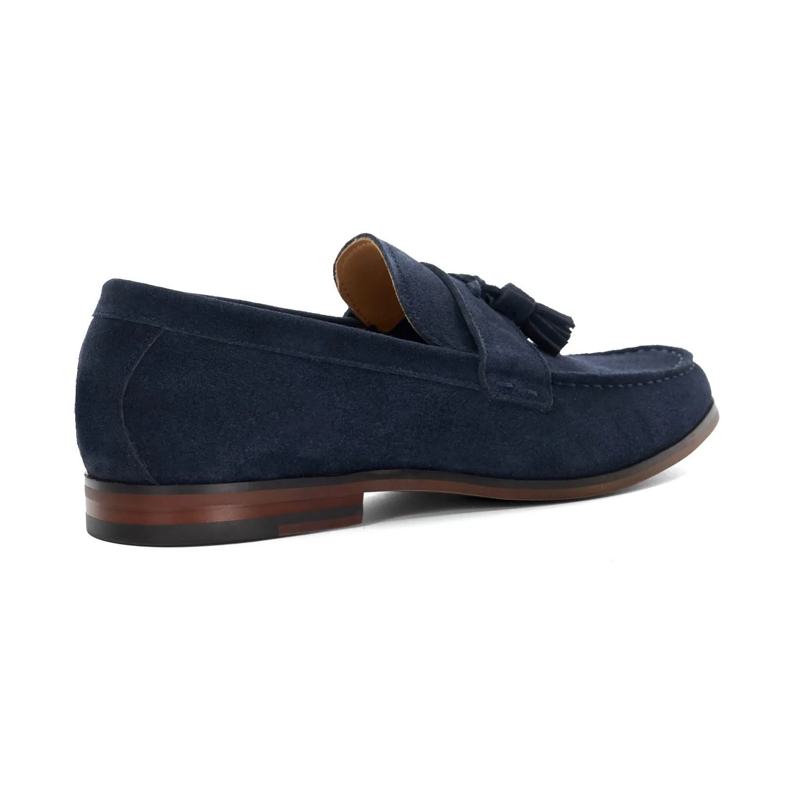 Dune Blaikes Suede Men's Navy Loafers