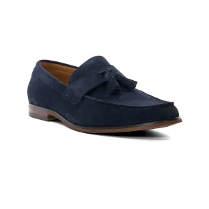 Dune Blaikes Suede Men's Navy Loafers