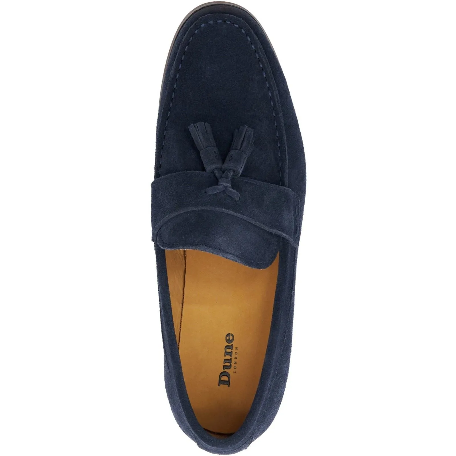 Dune Blaikes Suede Men's Navy Loafers