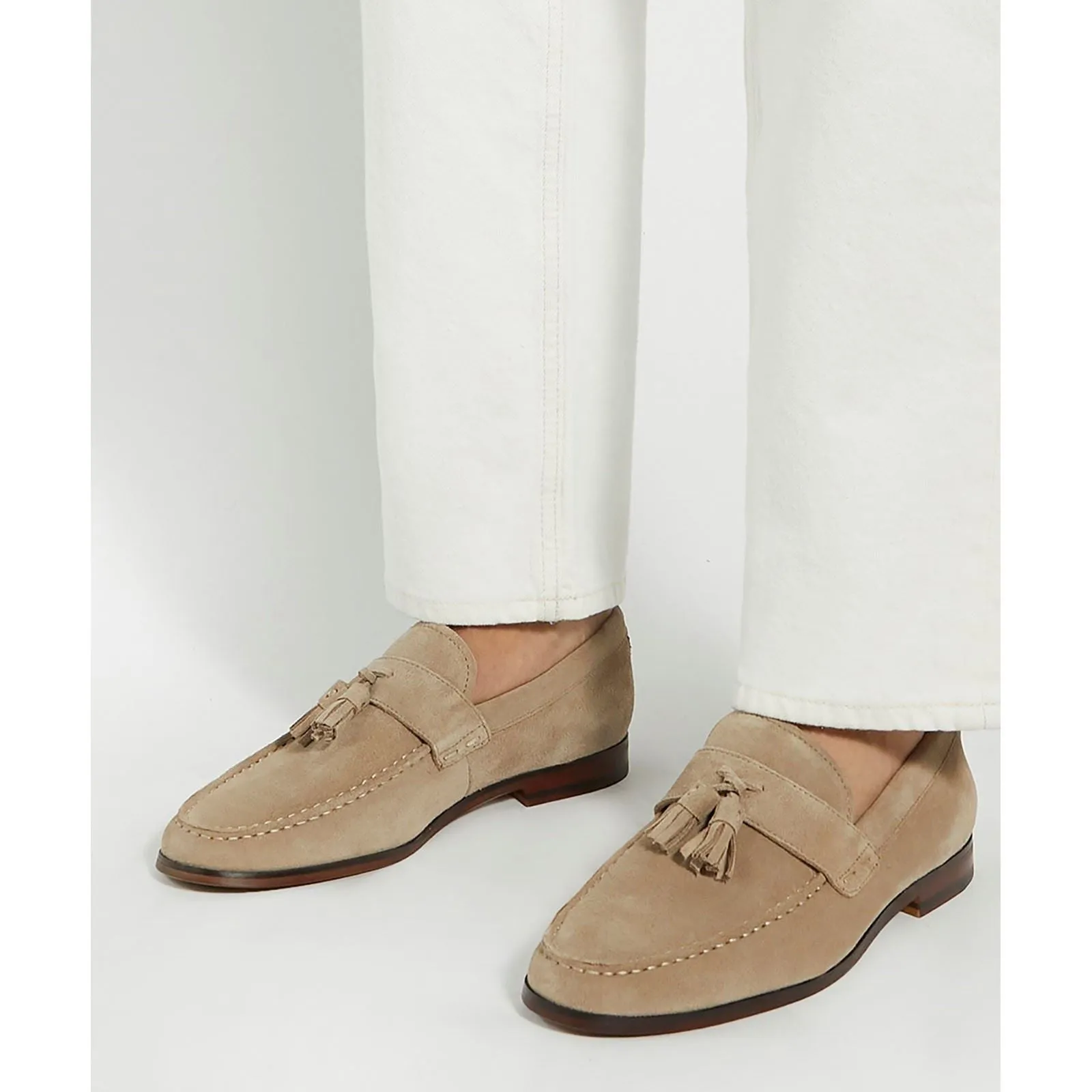Dune Blaikes Suede Men's Sand Loafers