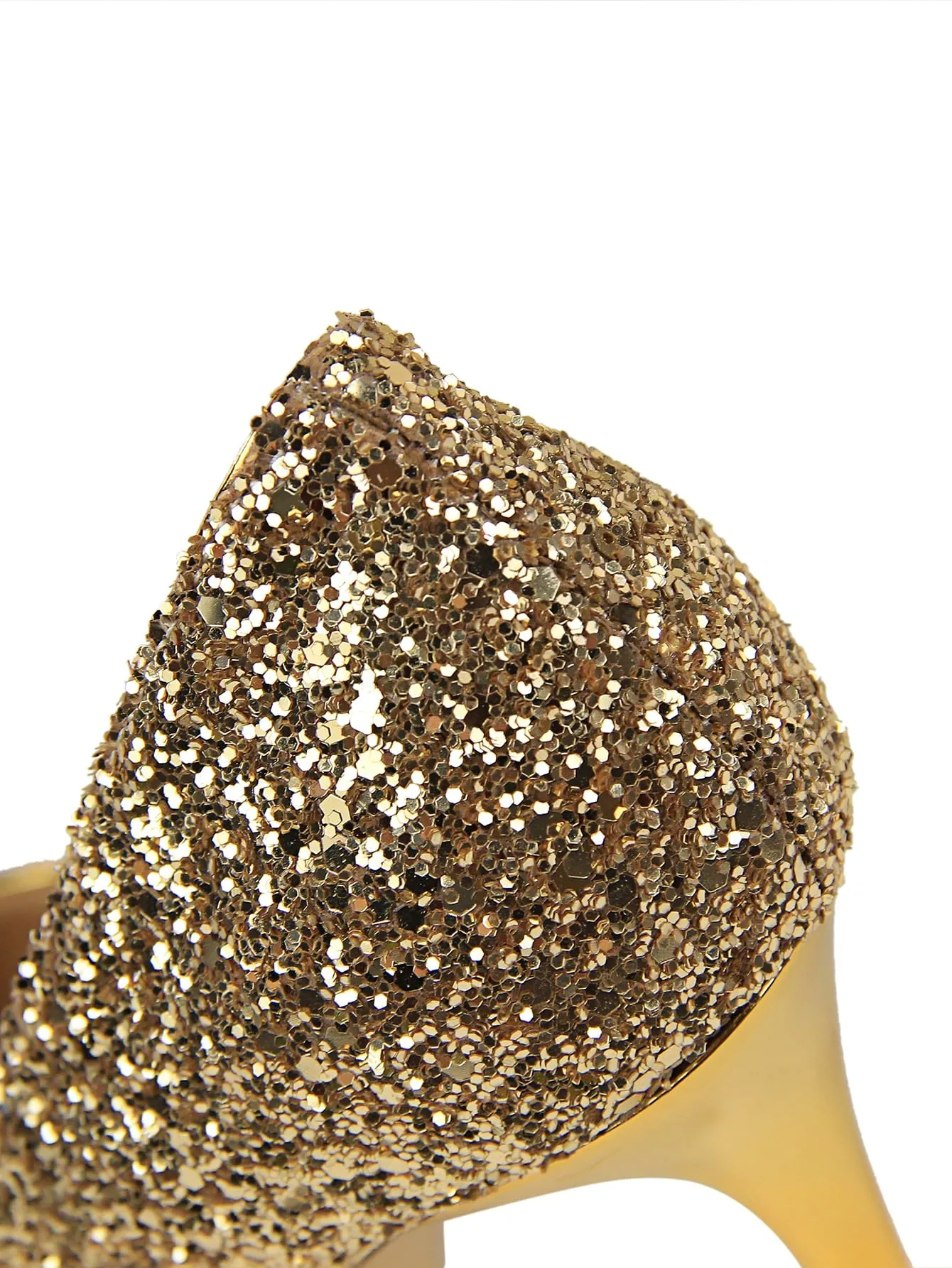 Glitter Decor Stiletto Court Pumps