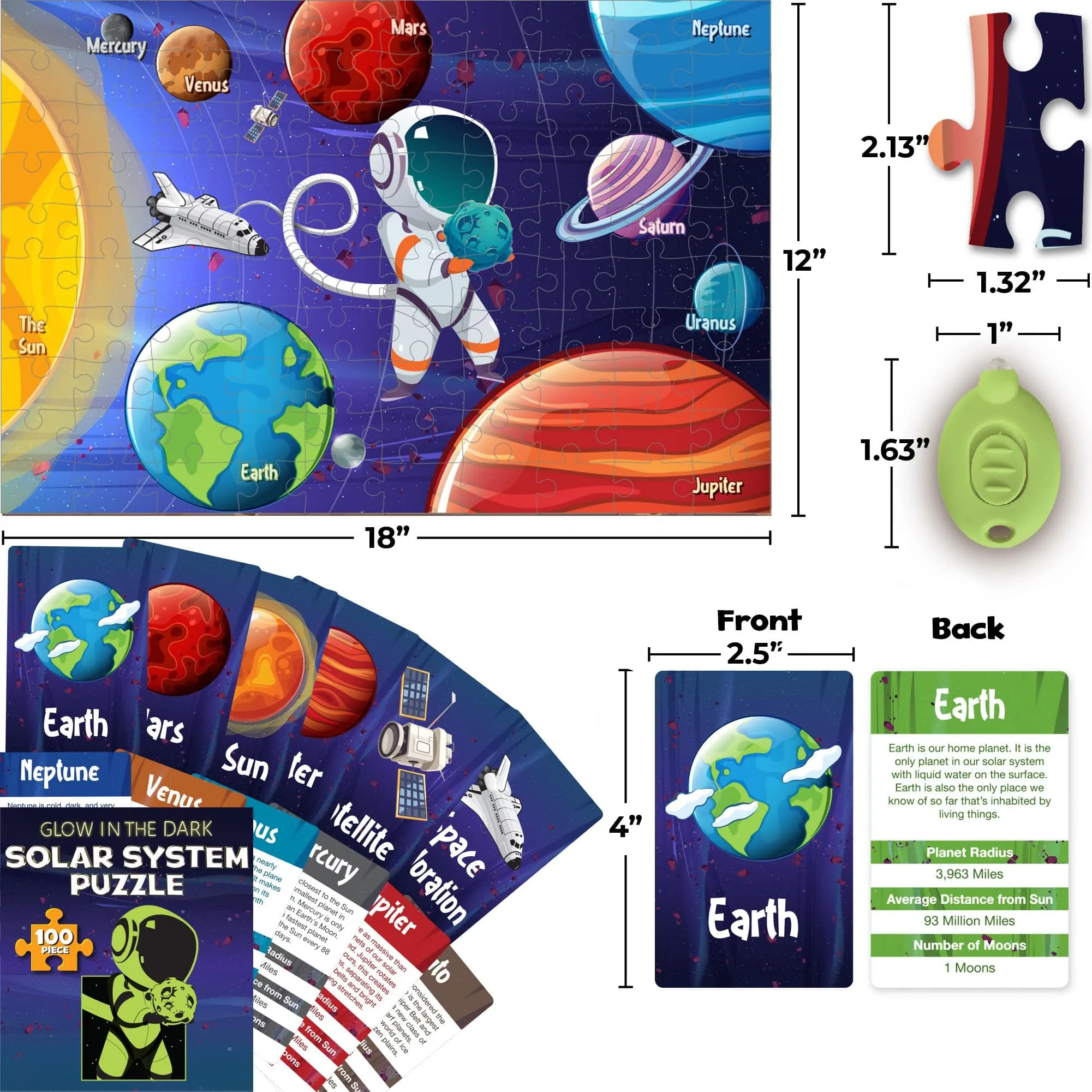 Glow in the Dark - Solar System Puzzle