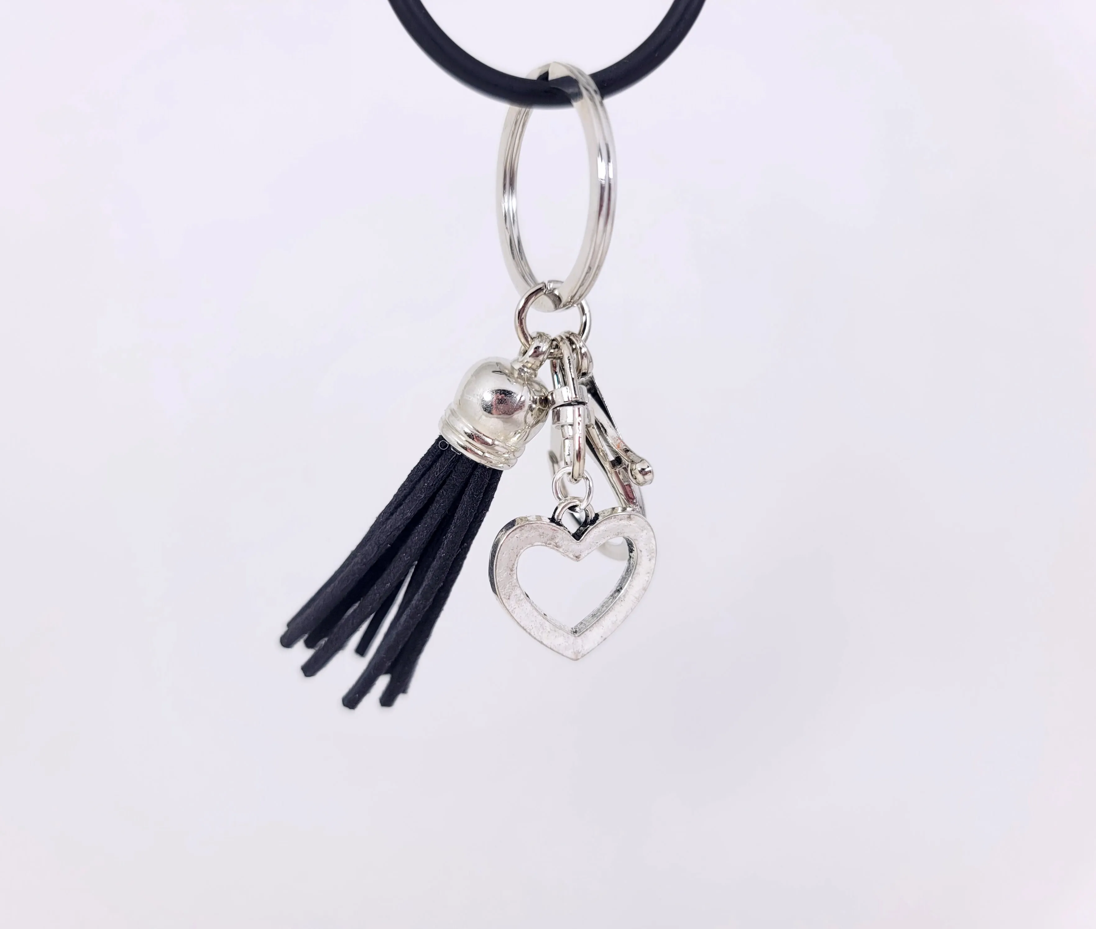 Heart & Tassel Keychain