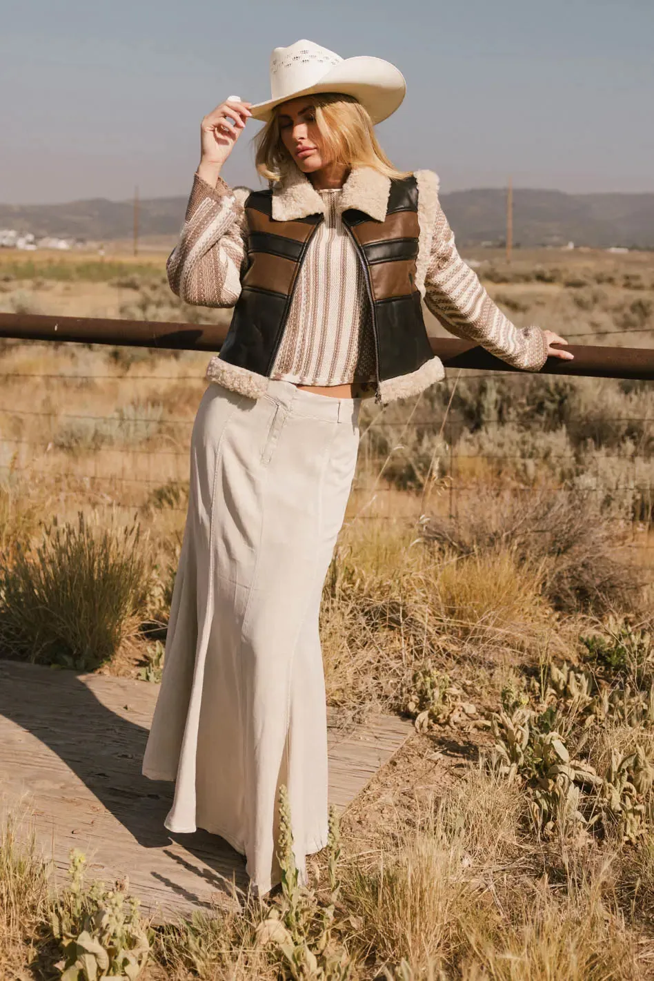 Kezia Faux Leather Vest