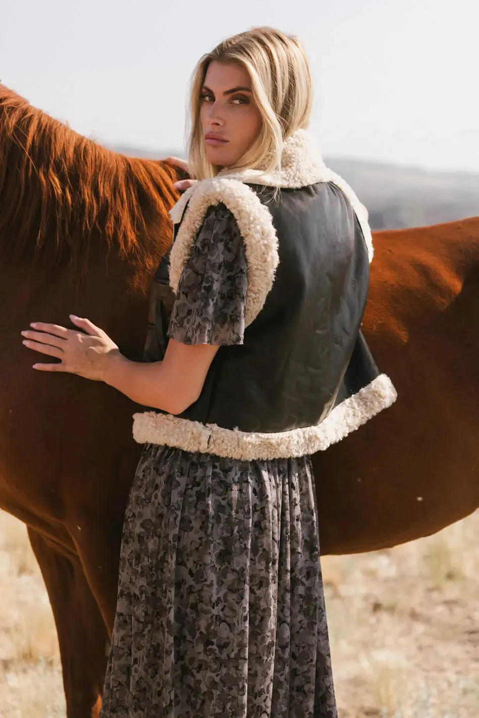 Kezia Faux Leather Vest