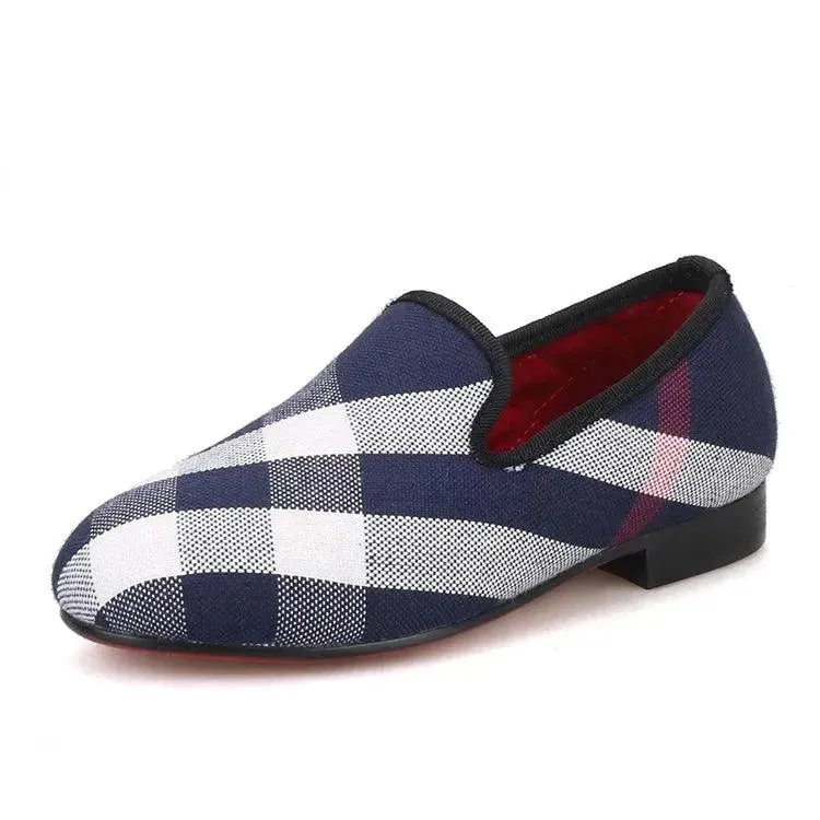 Kids Loafers Cherry Comfort: Matching Parent-Child Loafers - Red Cotton Insoles