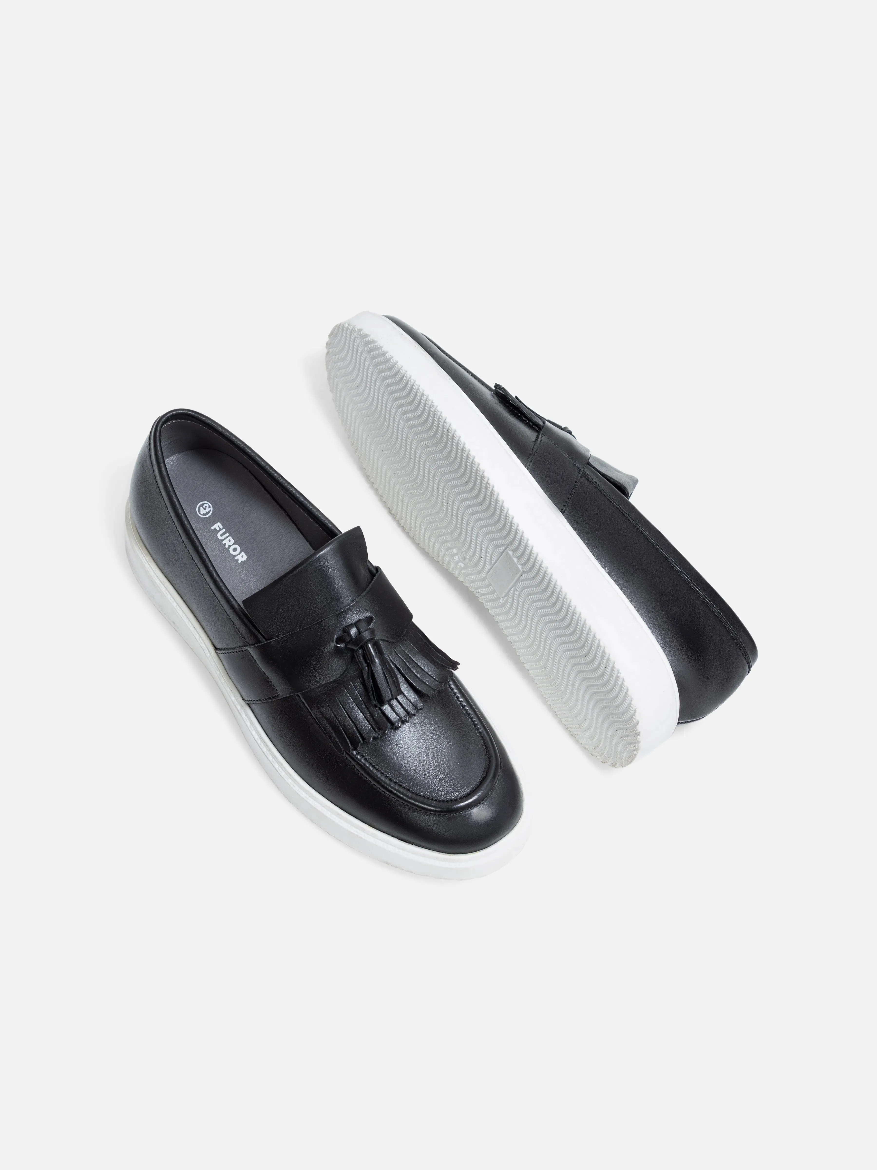 Leather Tassel Loafers - FAMS24-095