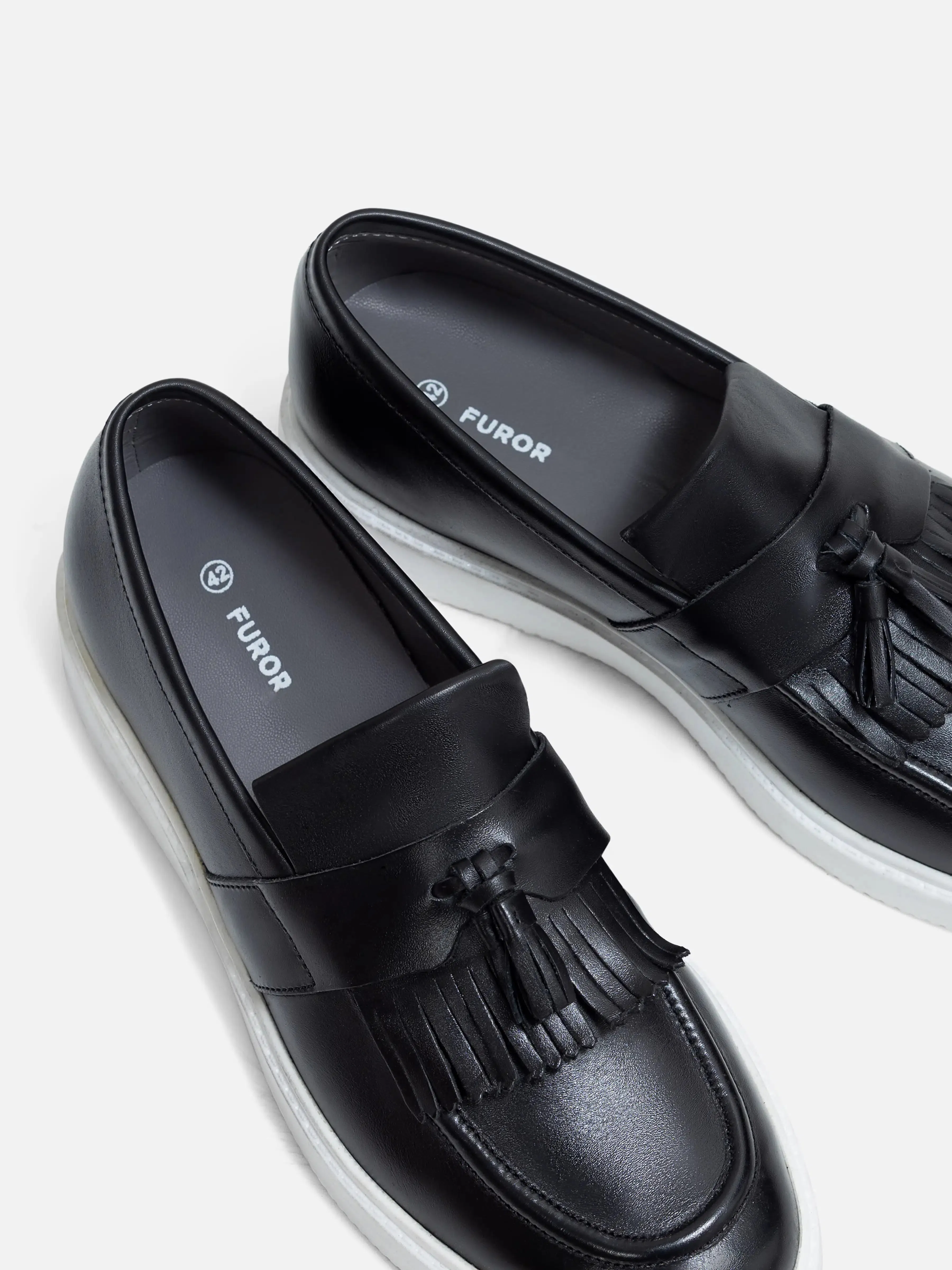 Leather Tassel Loafers - FAMS24-095