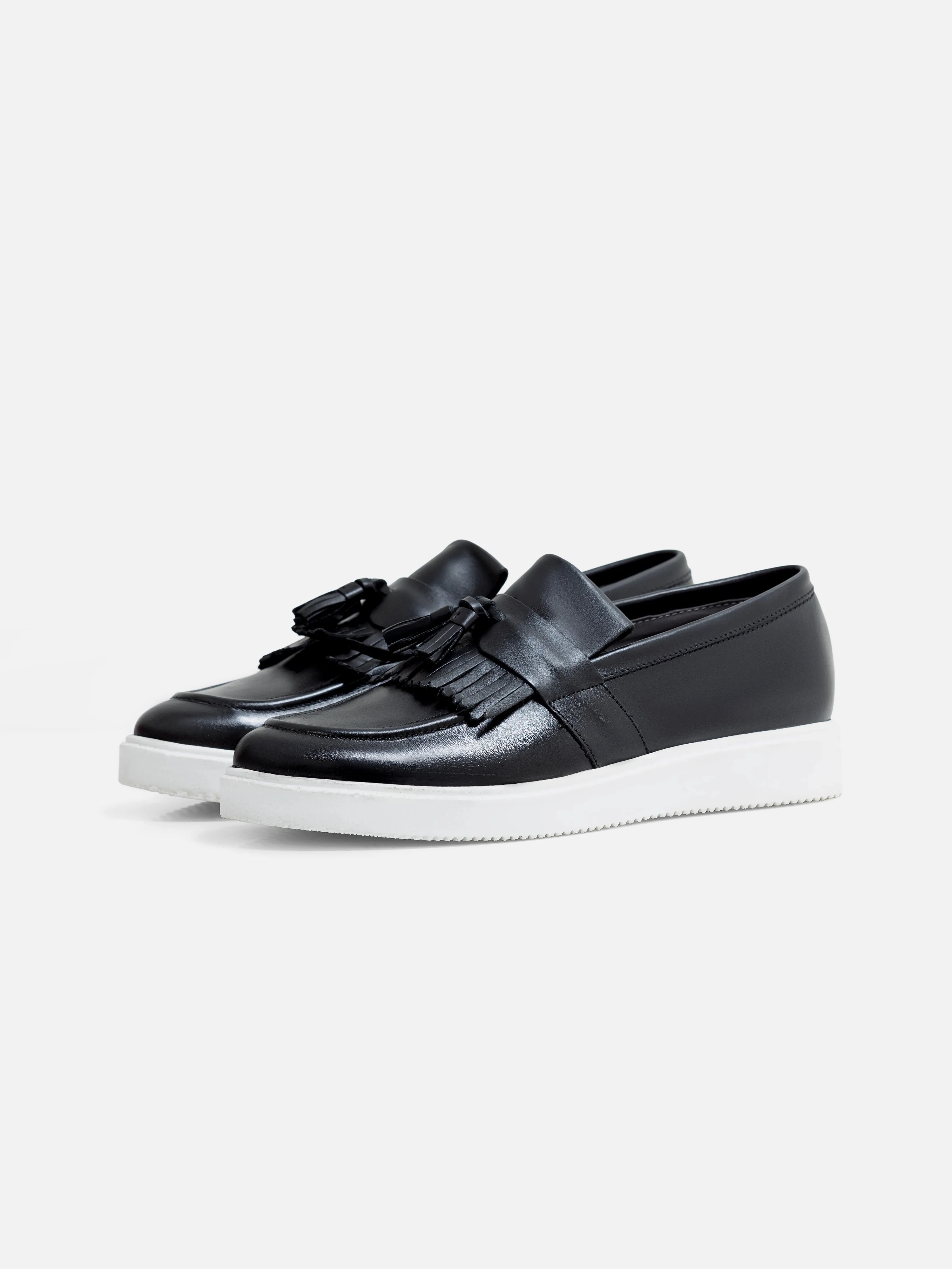 Leather Tassel Loafers - FAMS24-095