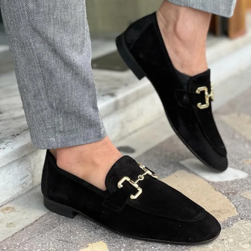 LMS Faux Suede Dress Shoes