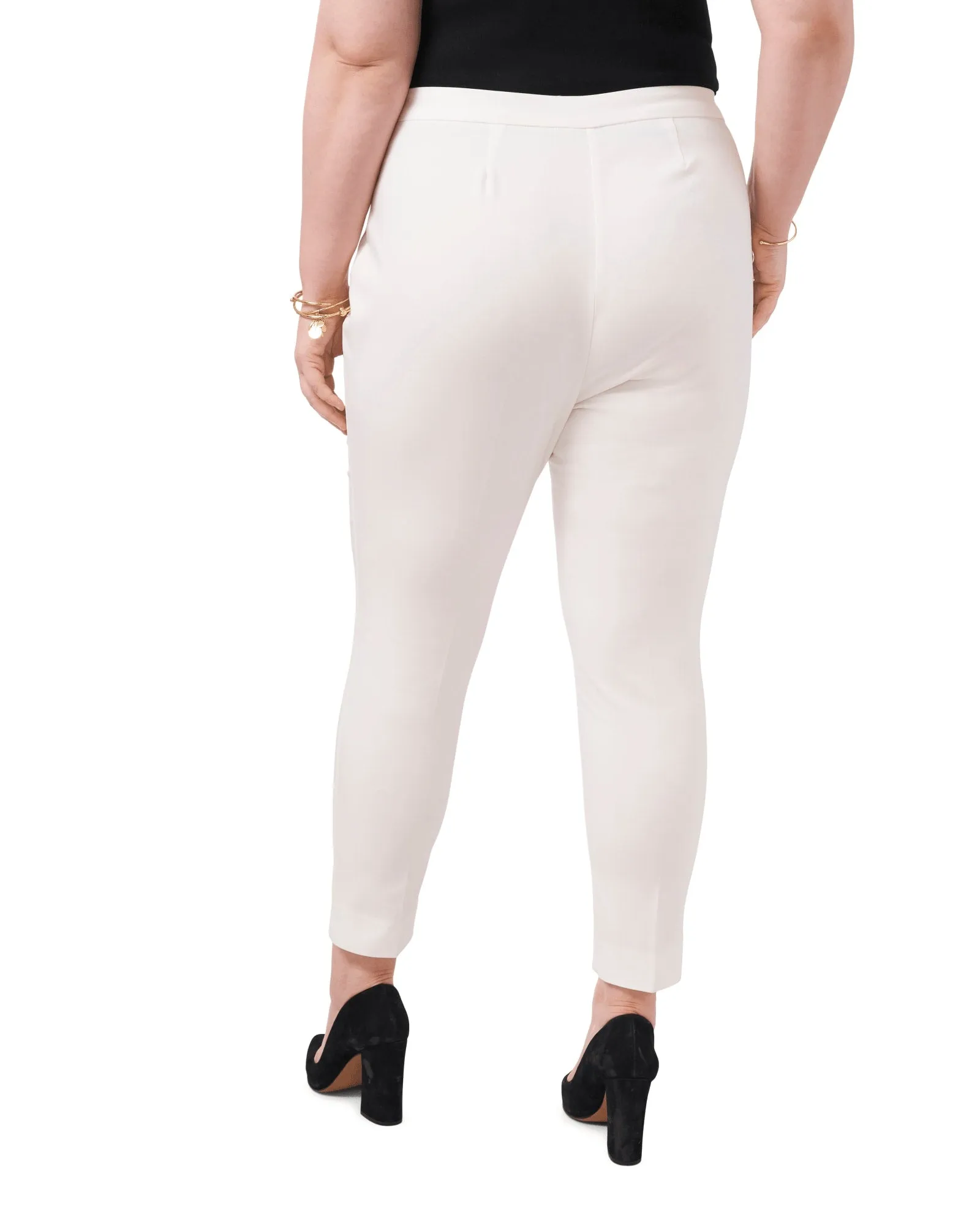 Melody Slim Double Weave Pant | NEW IVORY