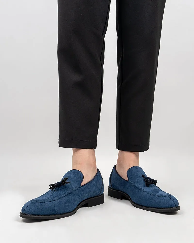 Men's Suede Tassels Slip-on Vintage Penny Casual Moccasin Loafers
