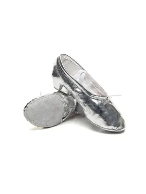 Mid Heel Shiny Soft Sole Dance Shoes Ballet Training Shoes