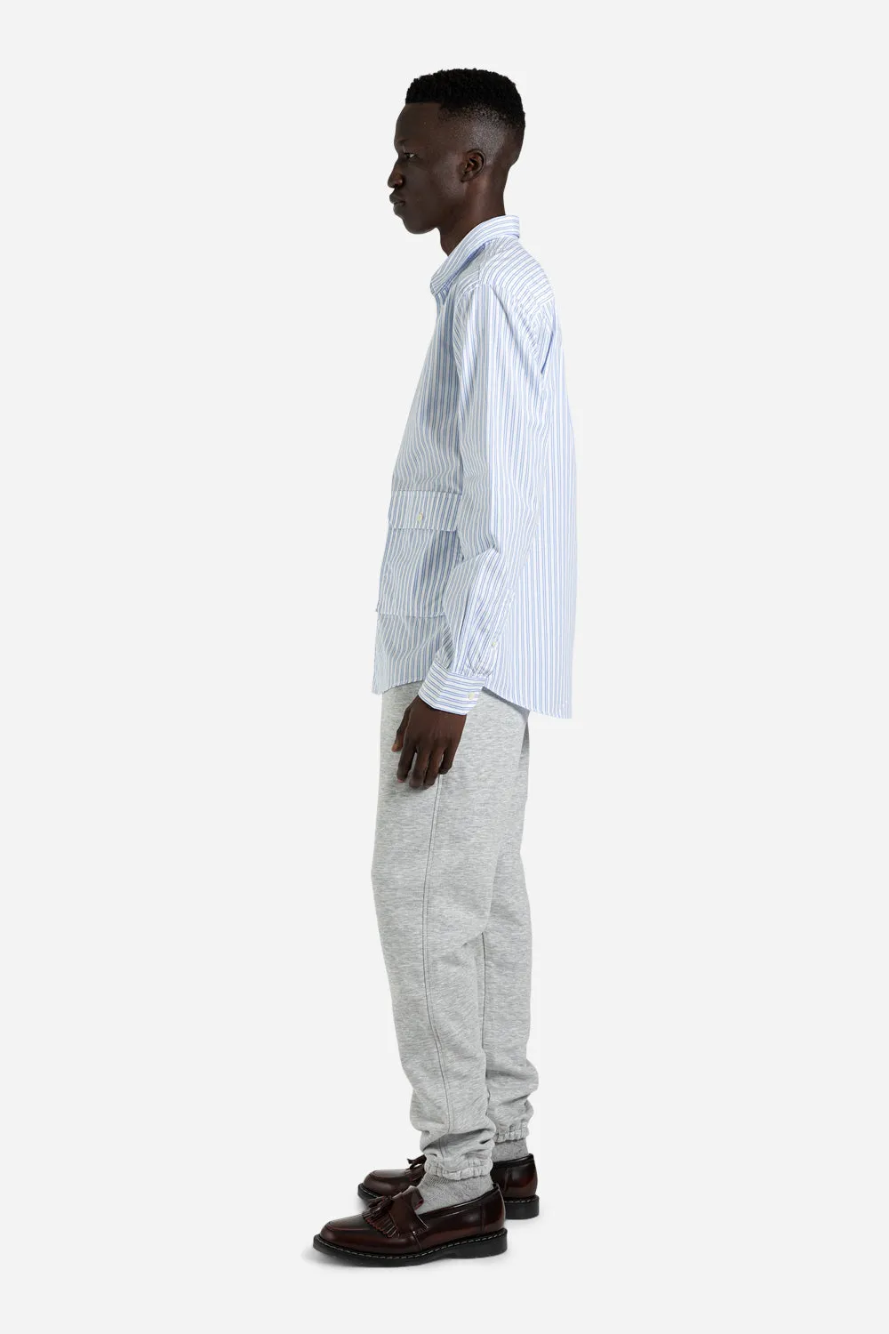 Niel Shirt - White / Blue Stripes