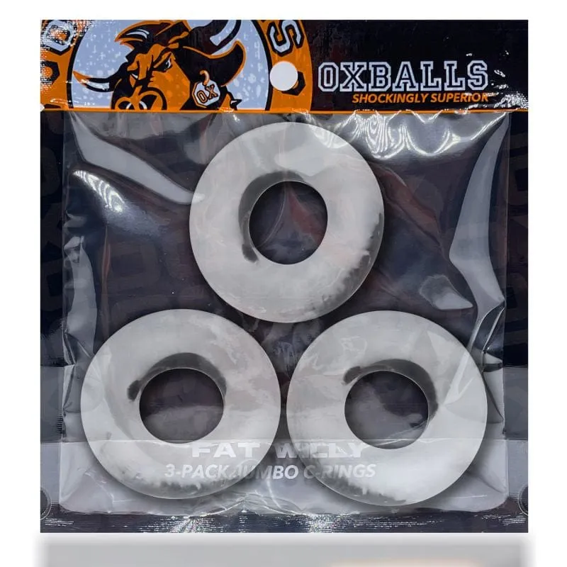 OxBalls Fat Willy 3 Pc Jumbo Cockrings Clear