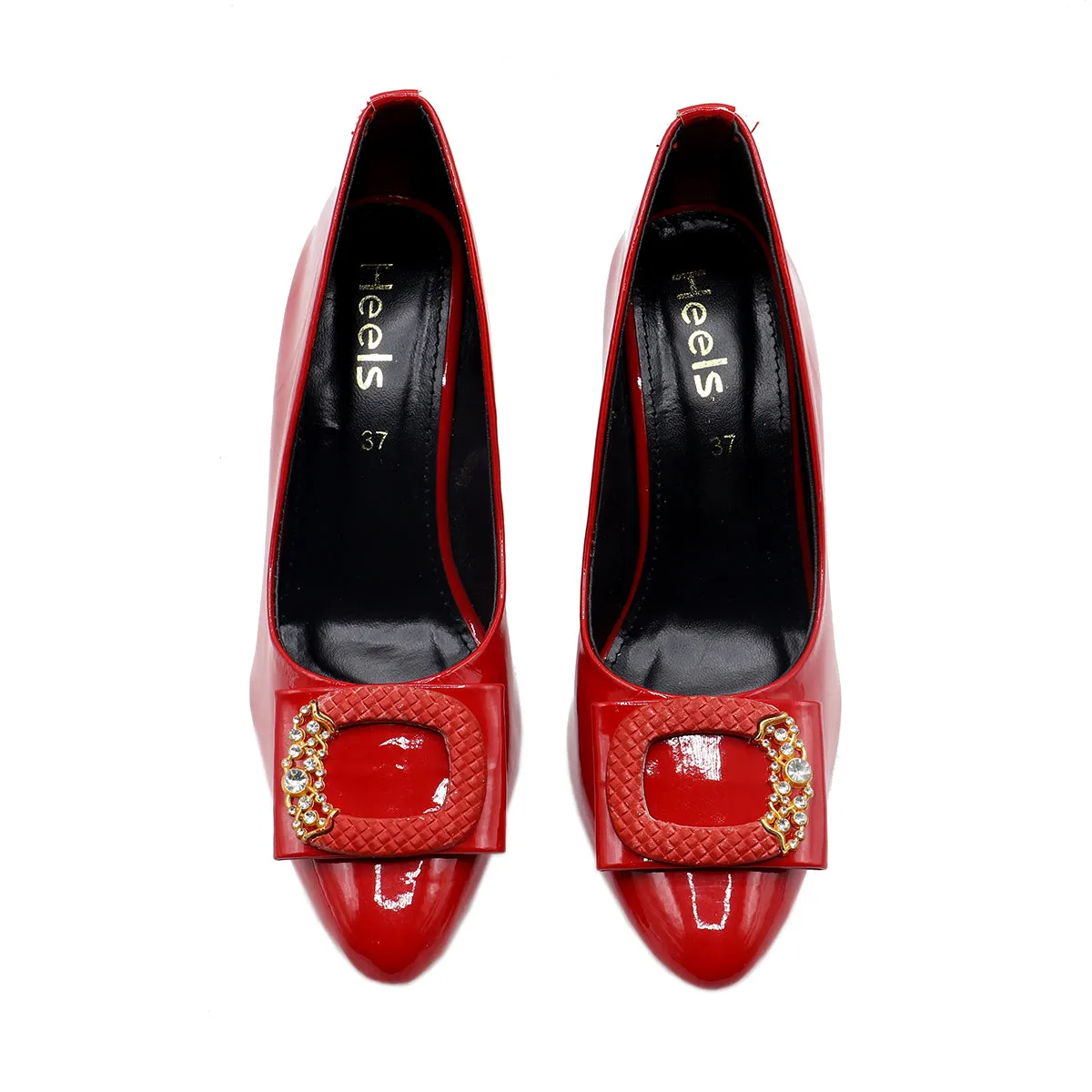 Red Formal Court Shoes 085494