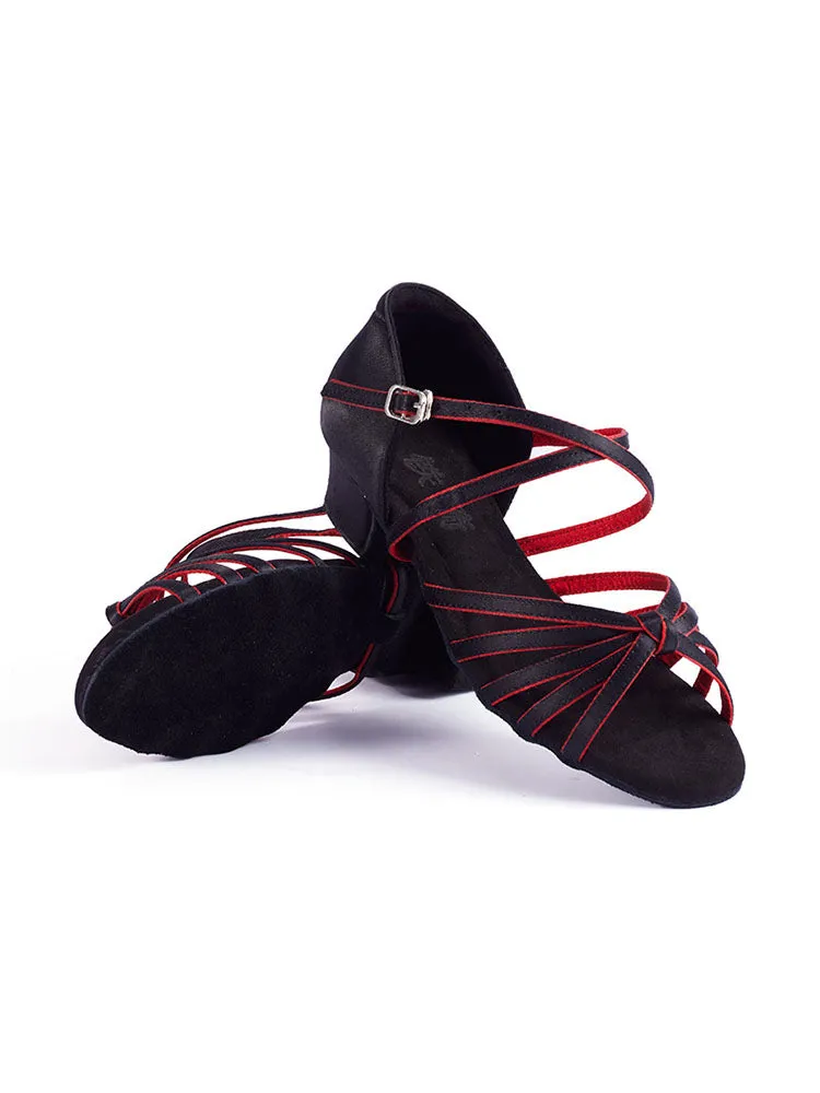 Satin Latin Dance Shoes Soft Sole Training Shoes