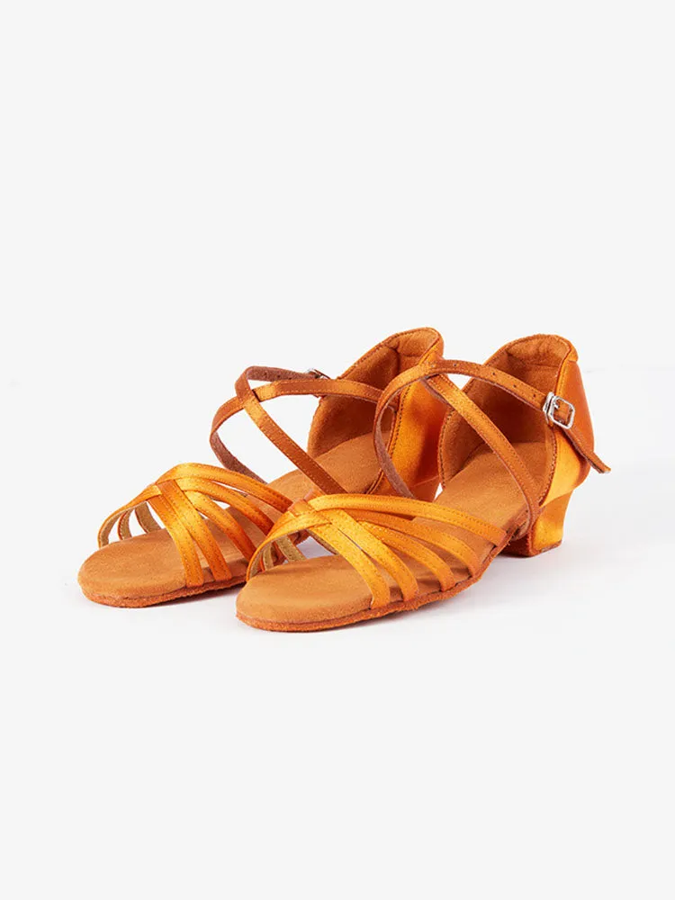 Satin Latin Dance Shoes Soft Sole Training Shoes