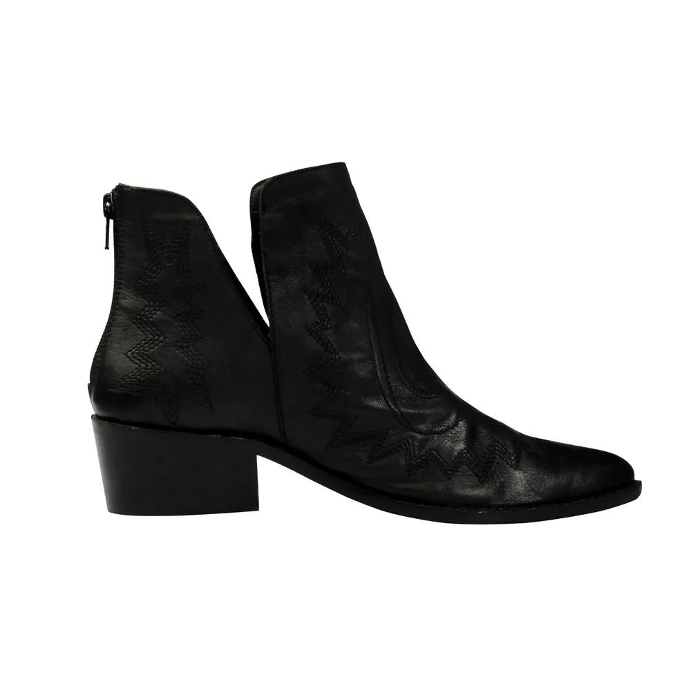 Western Basic Leather Booties