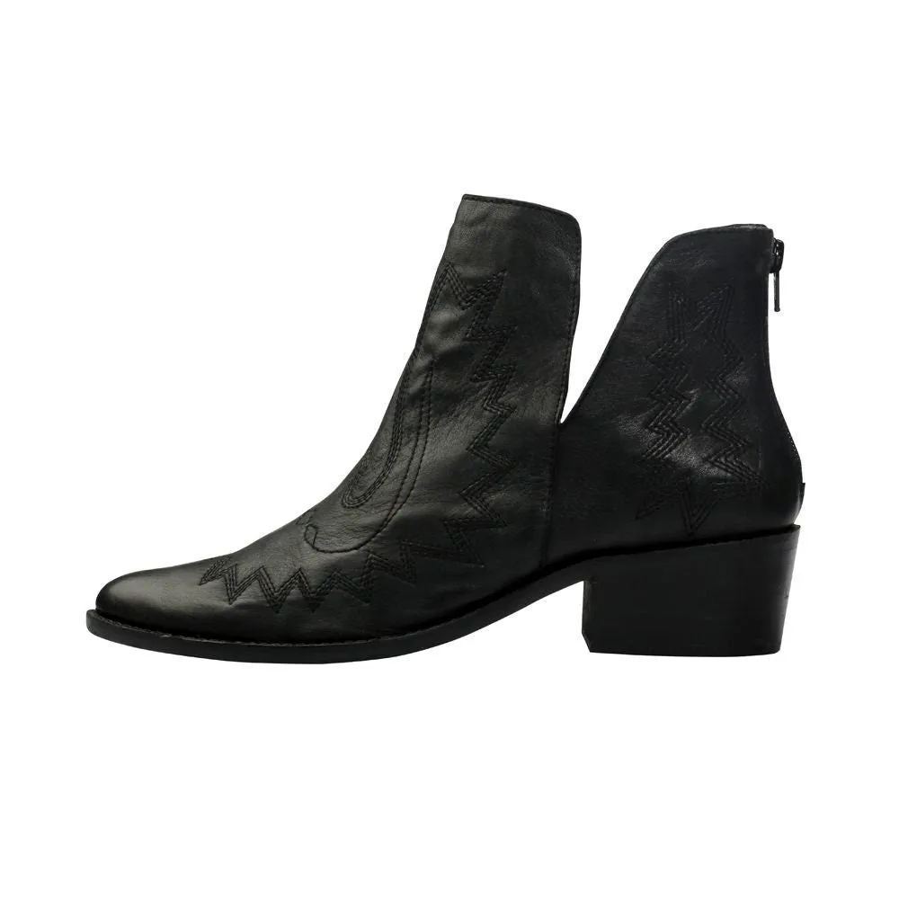Western Basic Leather Booties
