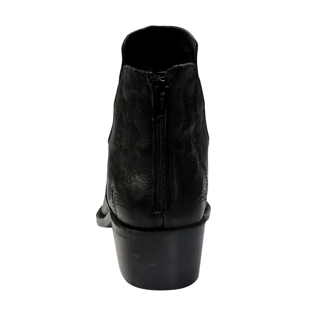 Western Basic Leather Booties